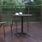 Flash Furniture Mellie 27.5'' Black Round Metal Indoor-Outdoor Table with Base TLH-052-2-BK-GG - alternate 7